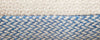 llama blue natural pillow and throw
