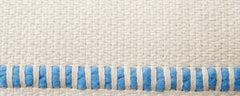 llama blue stripe pillows and throw
