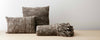 natural chocolate gray pillows and throw