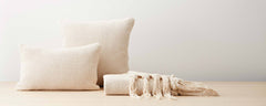 basketweave cotton pillows