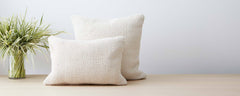 basketweave cotton pillows