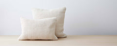 basketweave cotton pillows
