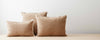 jute cotton trim pillows