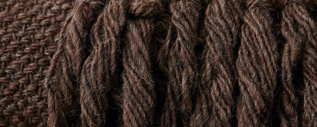dark espresso pillows and throw